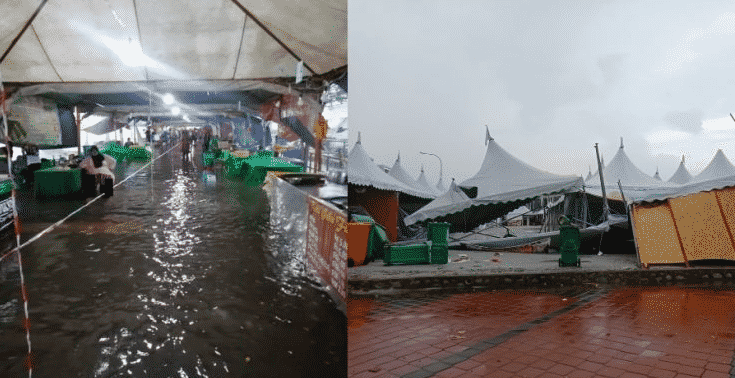 Dugaan peniaga di Bazaar Ramadhan, khemah runtuh, juadah habis rosak
