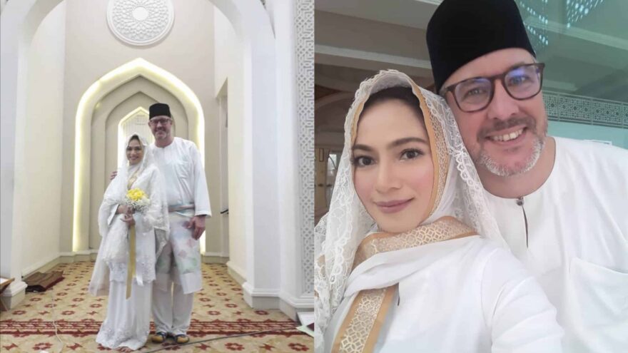 Haliza Misbun kini bergelar istri, suami lelaki British, Tahniah!