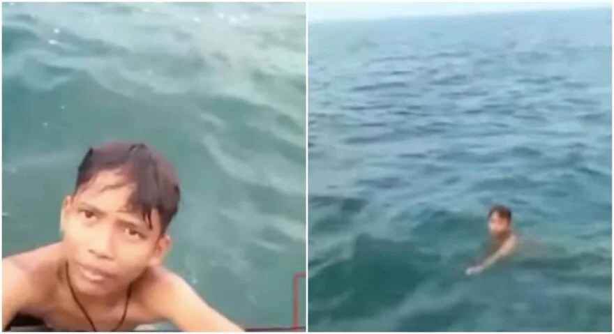 Dicampak dari bot, kanak-kanak terapung di tengah laut selama 3 jam berjaya diselamatkan