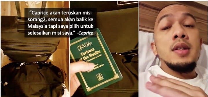 Tak ikut ‘team’ balik Malaysia, Caprice akan teruskan misi sendirian