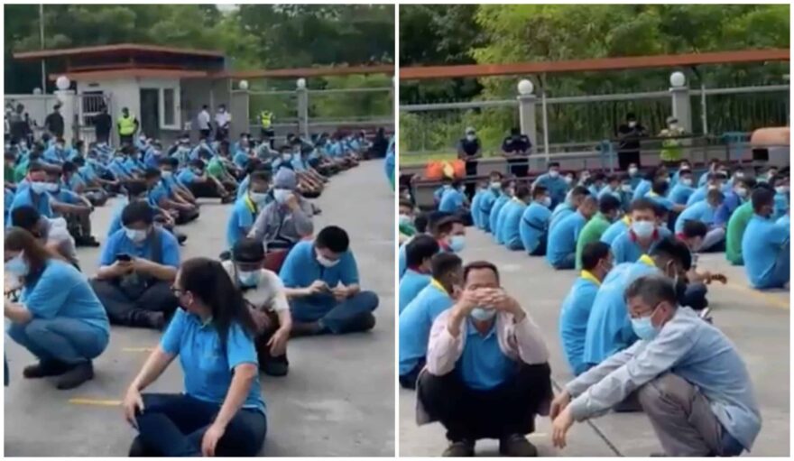 Kilang diserbu, 350 pekerja ditahan untuk pemeriksaan, netizen minta dedahkan wajah majikan