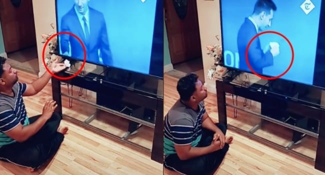 Tular pemuda buat magik masa tonton tv, namun ini pula yang dikomen netizen