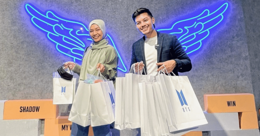 “Mana peminat BTS?” – Tanda penghargaan, Hafiz Mahamad & isteri hadiahkan barang BTS