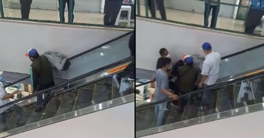 Lalui detik cemas, kepala tersangkut celah eskalator bikin pengunjung “Mall” panik