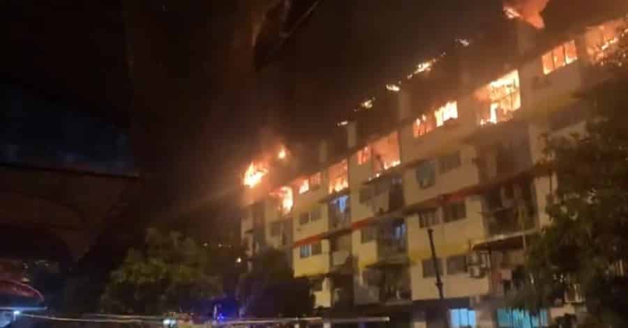 “Api merebak dengan cepat”, Flat Sri Johor, Cheras terbakar