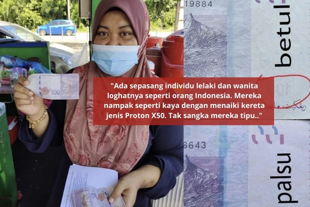 “Tak sangka mereka bagi wang palsu..” – Peniaga kuih ditipu pasangan ‘berlagak’ kaya