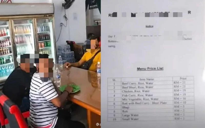 Tular lelaki dedah nasi putih, ayam goreng RM19