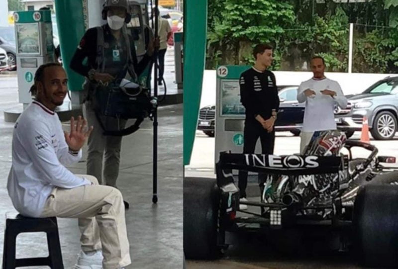 Lewis Hamilton buat rakaman ikan di Malaysia? “10 years with Petronas”