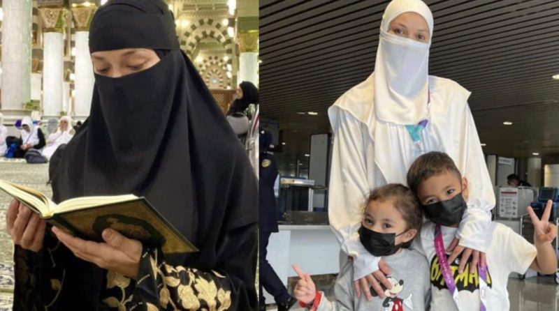 Puteri Sarah tunai umrah dengan anak-anak tanpa Syamsul Yusof?