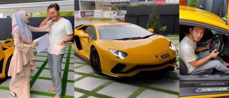 Aeril Zafrel sebak & menggigil dapat kejutan Lamborghini dari Wawa Zainal – “dia la tulang belakang di setiap kejayaan Wawa”