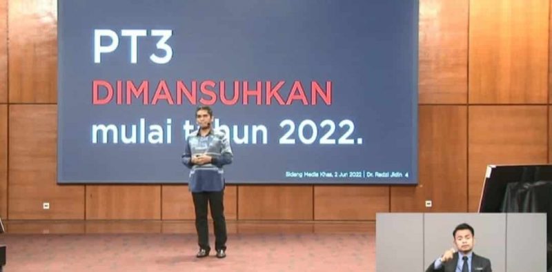 PT3 dimansuhkan mulai 2022 – Menteri Pendidikan