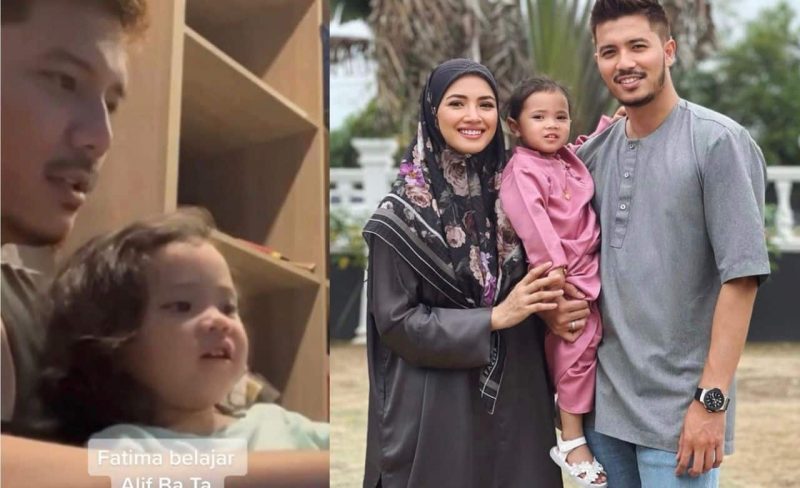 “Siap thumbs up” umur baru nak masuk 2 tahun, netizen kagum Fatima lancar mengaji