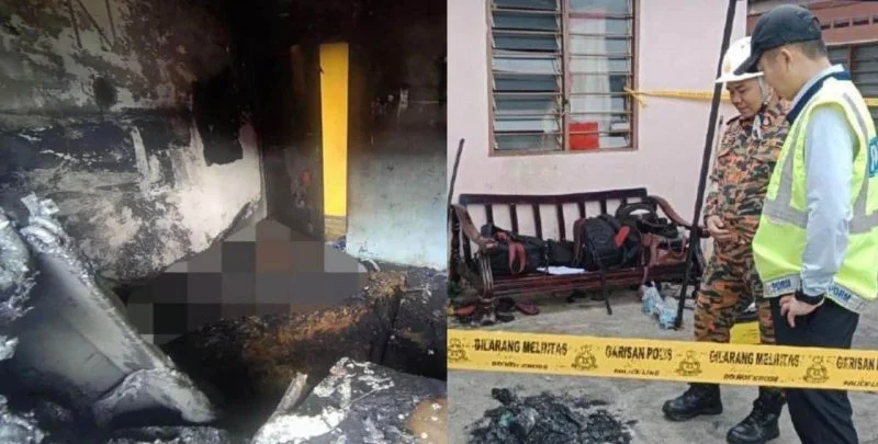 Bilik tidur terbakar, dua beradik ditemukan rentung