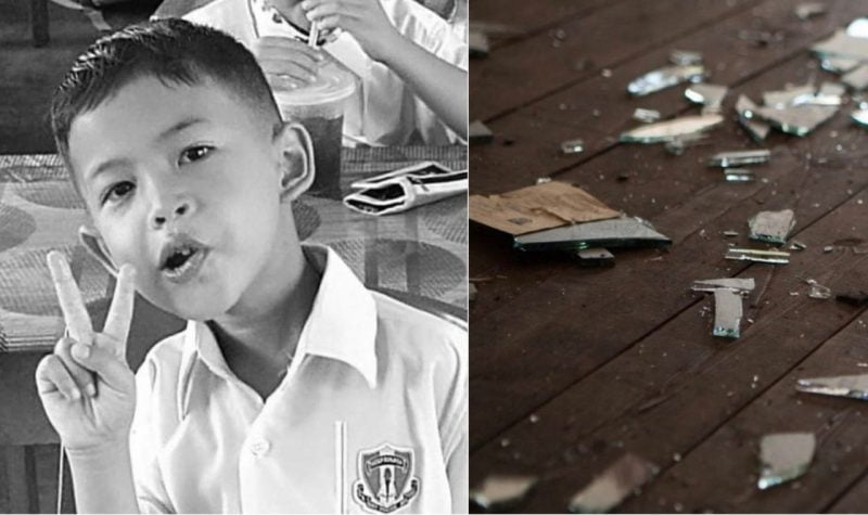 Budak 7 tahun maut jatuh atas meja kaca