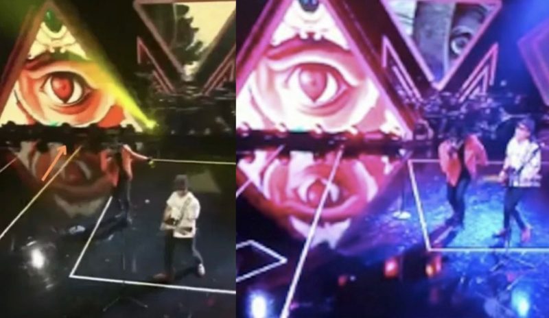 “Mesti kena ada ke ni?” [Video] Netizen pertikai mengapa ada lambang ‘mata satu’ di konsert GV9