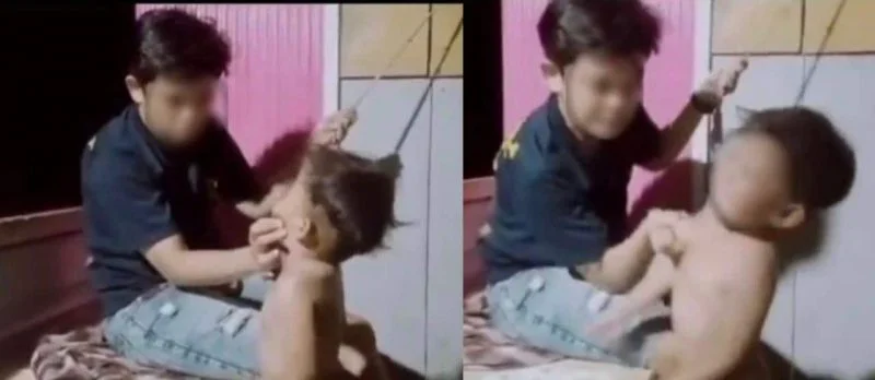 [Video] zalim! budak ditumbuk, dicubit sampai terangkat badan
