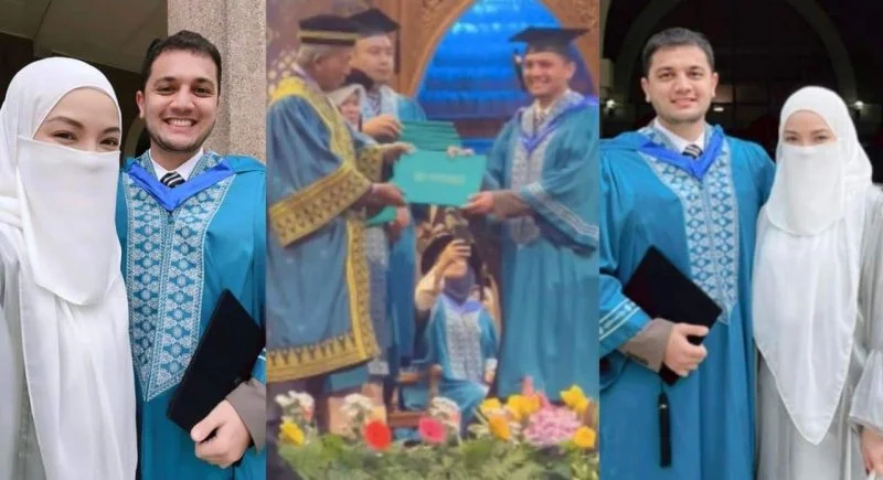 PU Riz terima ijazah sarjana muda pendidikan, Neelofa syukur siap hashtag..